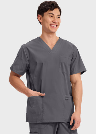 Cherokee Workwear Professionals Men's V-Neck Basic Top