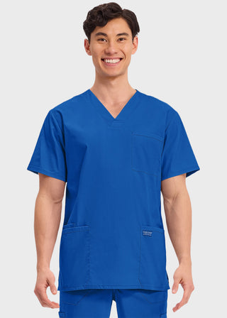 Cherokee Workwear Professionals Men's V-Neck Basic Top