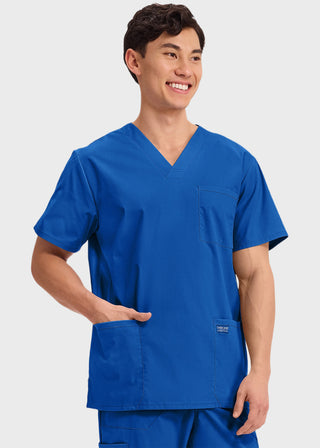 Cherokee Workwear Professionals Men's V-Neck Basic Top
