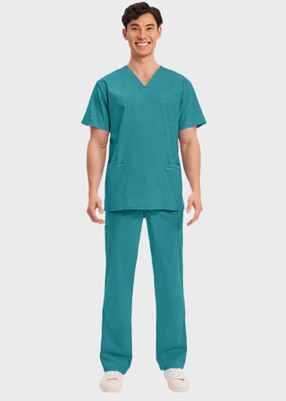 Cherokee Workwear Professionals Men's V-Neck Basic Top