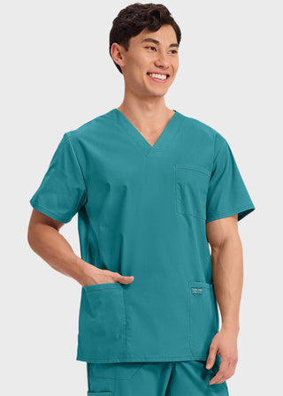 Cherokee Workwear Professionals Men's V-Neck Basic Top