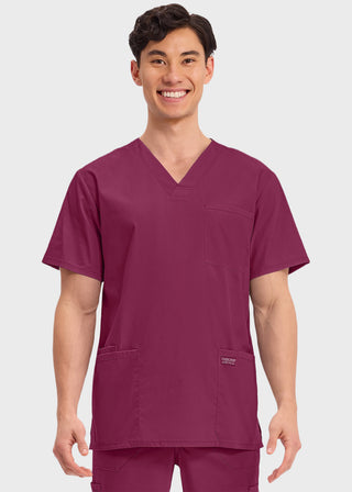 Cherokee Workwear Professionals Men's V-Neck Basic Top