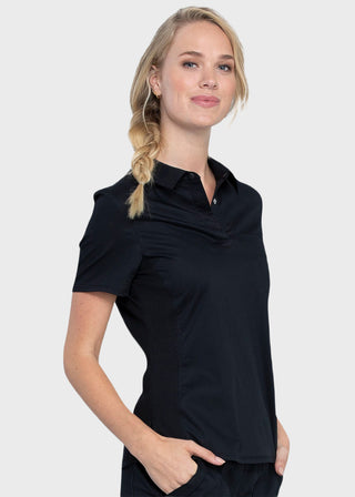Cherokee Workwear Revolution Women's Snap Front Polo Shirt