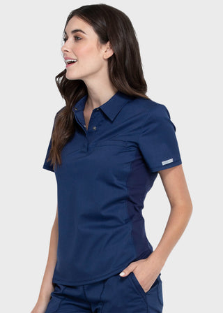 Cherokee Workwear Revolution Women's Snap Front Polo Shirt