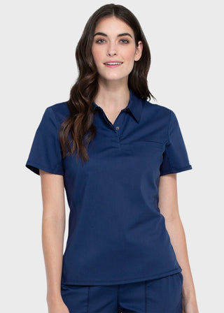 Cherokee Workwear Revolution Women's Snap Front Polo Shirt
