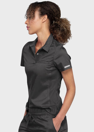 Cherokee Workwear Revolution Women's Snap Front Polo Shirt