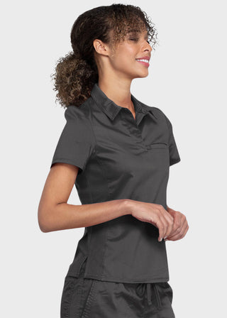 Cherokee Workwear Revolution Women's Snap Front Polo Shirt