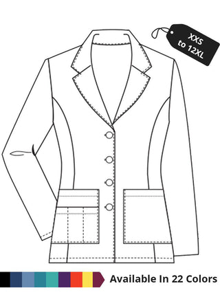 Made To Order Women's 29 Inch Long Sleeves Fashion Short Lab Coat