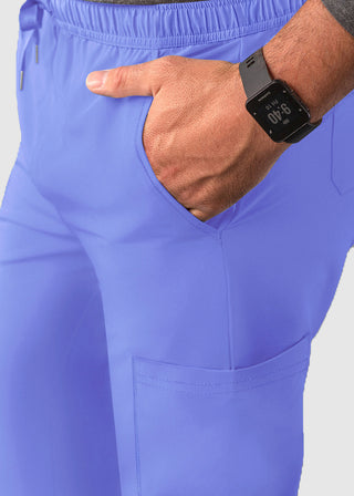 Adar Men's Go-Everyday Cargo Scrub Set