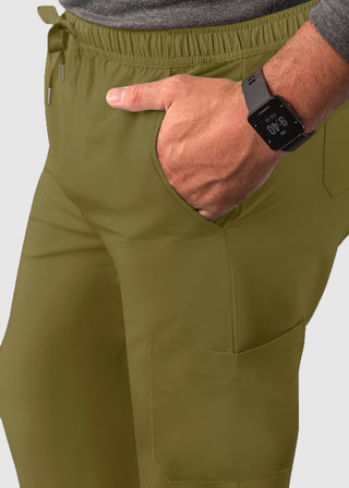 Adar Men's Go-Everyday Cargo Scrub Set