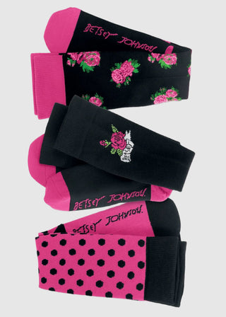 Koi Betsey Johnson Women's Compression Socks 3-Pack