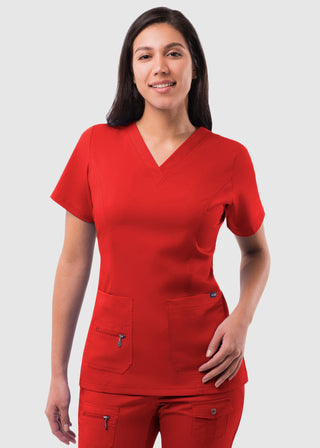 Adar Pro Women's Elevated Solid Scrub Top