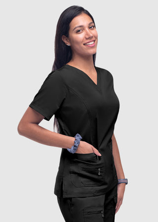Adar Pro Women's Elevated Solid Scrub Top