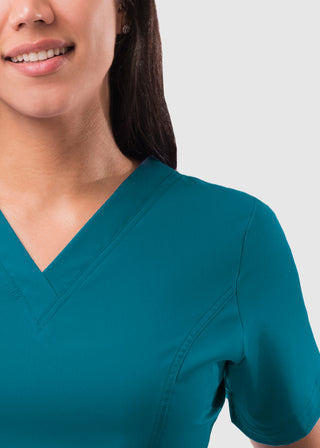 Adar Pro Women's Elevated Solid Scrub Top