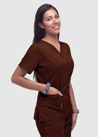 Adar Pro Women's Elevated Solid Scrub Top