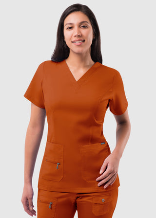 Adar Pro Women's Elevated Solid Scrub Top