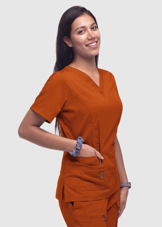 Adar Pro Women's Elevated Solid Scrub Top