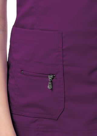 Adar Pro Women's Elevated Solid Scrub Top