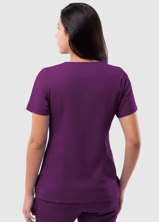 Adar Pro Women's Elevated Solid Scrub Top