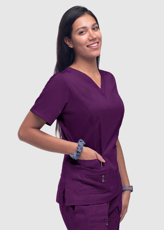 Adar Pro Women's Elevated Solid Scrub Top