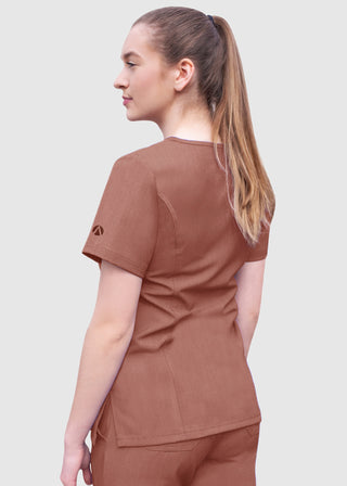 Adar Pro Women's Elevated Solid Scrub Top