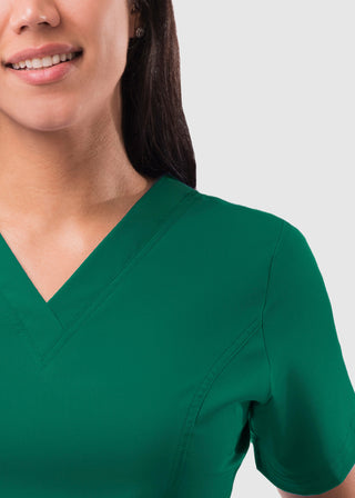 Adar Pro Women's Elevated Solid Scrub Top