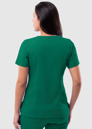 Adar Pro Women's Elevated Solid Scrub Top