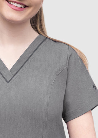 Adar Pro Women's Elevated Solid Scrub Top