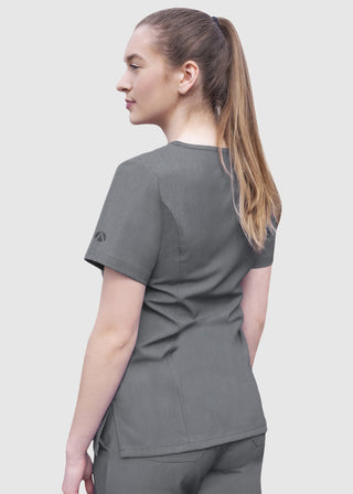 Adar Pro Women's Elevated Solid Scrub Top