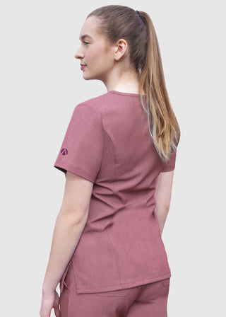 Adar Pro Women's Elevated Solid Scrub Top