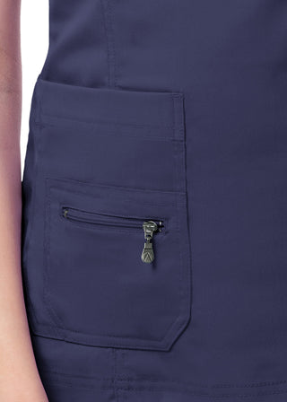 Adar Pro Women's Elevated Solid Scrub Top