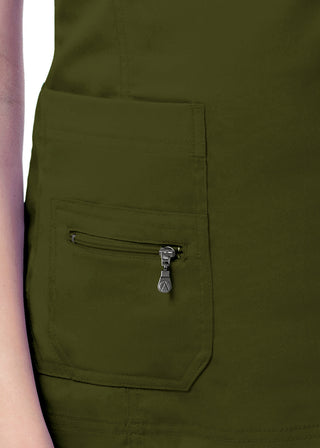 Adar Pro Women's Elevated Solid Scrub Top