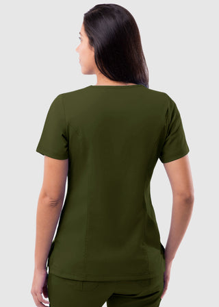 Adar Pro Women's Elevated Solid Scrub Top
