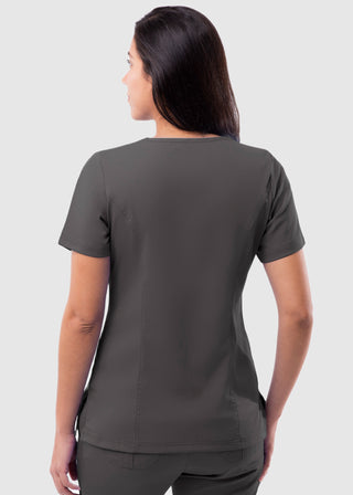Adar Pro Women's Elevated Solid Scrub Top