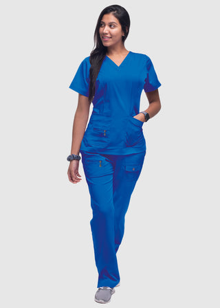 Adar Pro Women's Elevated Solid Scrub Top