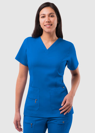 Adar Pro Women's Elevated Solid Scrub Top