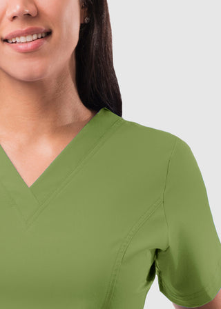 Adar Pro Women's Elevated Solid Scrub Top