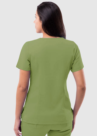 Adar Pro Women's Elevated Solid Scrub Top