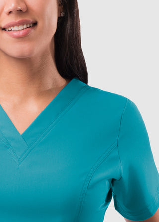Adar Pro Women's Elevated Solid Scrub Top