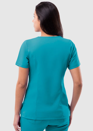 Adar Pro Women's Elevated Solid Scrub Top