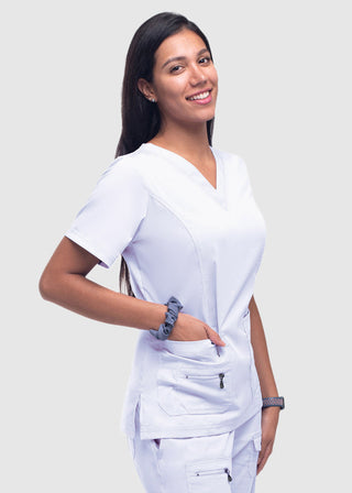 Adar Pro Women's Elevated Solid Scrub Top