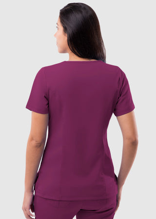 Adar Pro Women's Elevated Solid Scrub Top