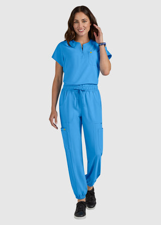 Koi | SmileyWorld Jolly Women's Jogger-Style Scrub Pants