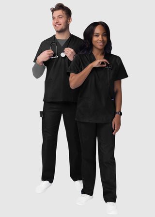 Adar Sivvan Unisex V-Neck And Drawstring Pant Scrub Set