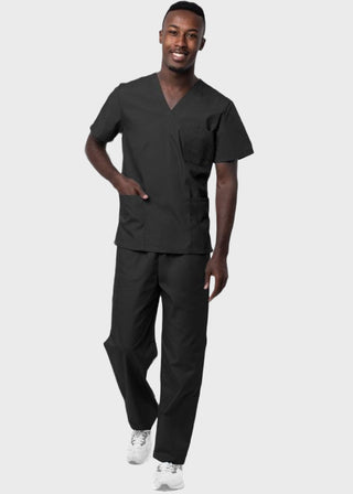 Adar Sivvan Unisex V-Neck And Drawstring Pant Scrub Set