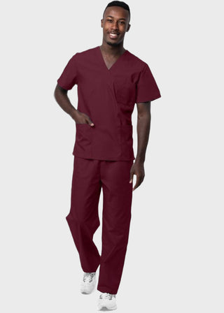 Adar Sivvan Unisex V-Neck And Drawstring Pant Scrub Set
