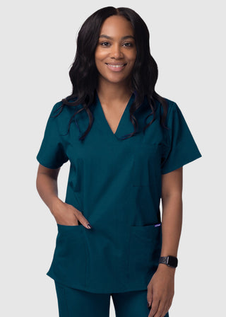 Adar Sivvan Unisex V-Neck And Drawstring Pant Scrub Set