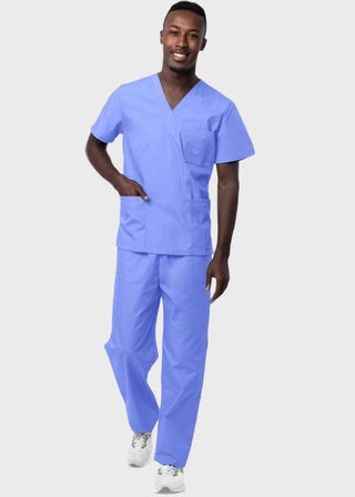 Adar Sivvan Unisex V-Neck And Drawstring Pant Scrub Set