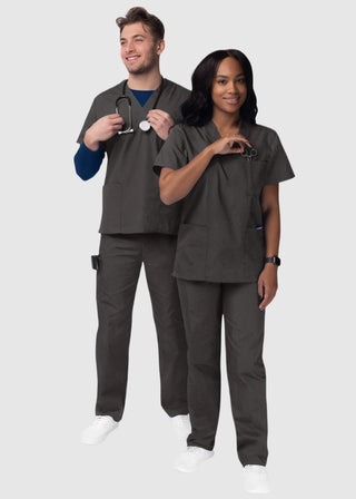 Adar Sivvan Unisex V-Neck And Drawstring Pant Scrub Set