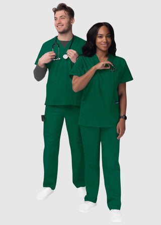 Adar Sivvan Unisex V-Neck And Drawstring Pant Scrub Set